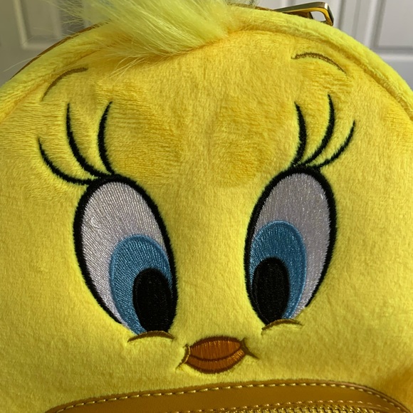 Loungefly Looney Tunes Tweety Bird Backpack Bag Purse 80th Anniversary NWT - Picture 9 of 16